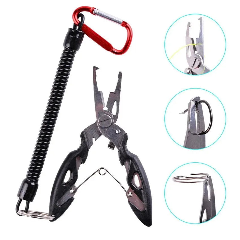 Moscas para tejer Tijeras Alicates de pesca
