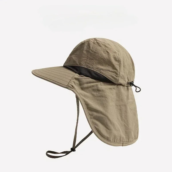Sombrero de pesca con ala ancha y protección para el cuello