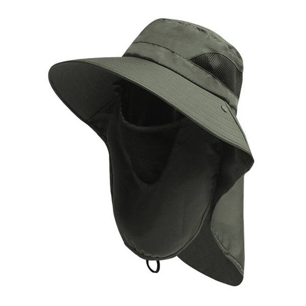 Sombrero de pescador con visera para acampar y solapa para el cuello